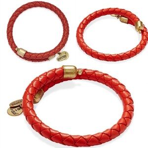 ALEX & ANI•braided leather wrap bracelet NWT
